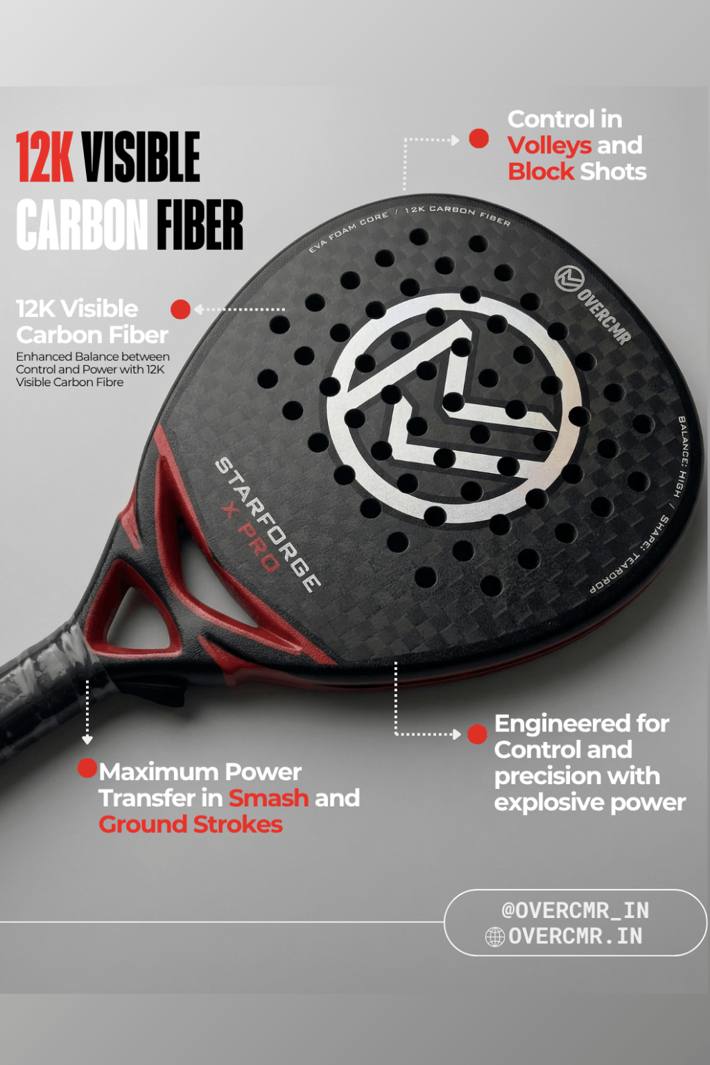 Overcmr Starforge X Pro Padel Racket - Image 5