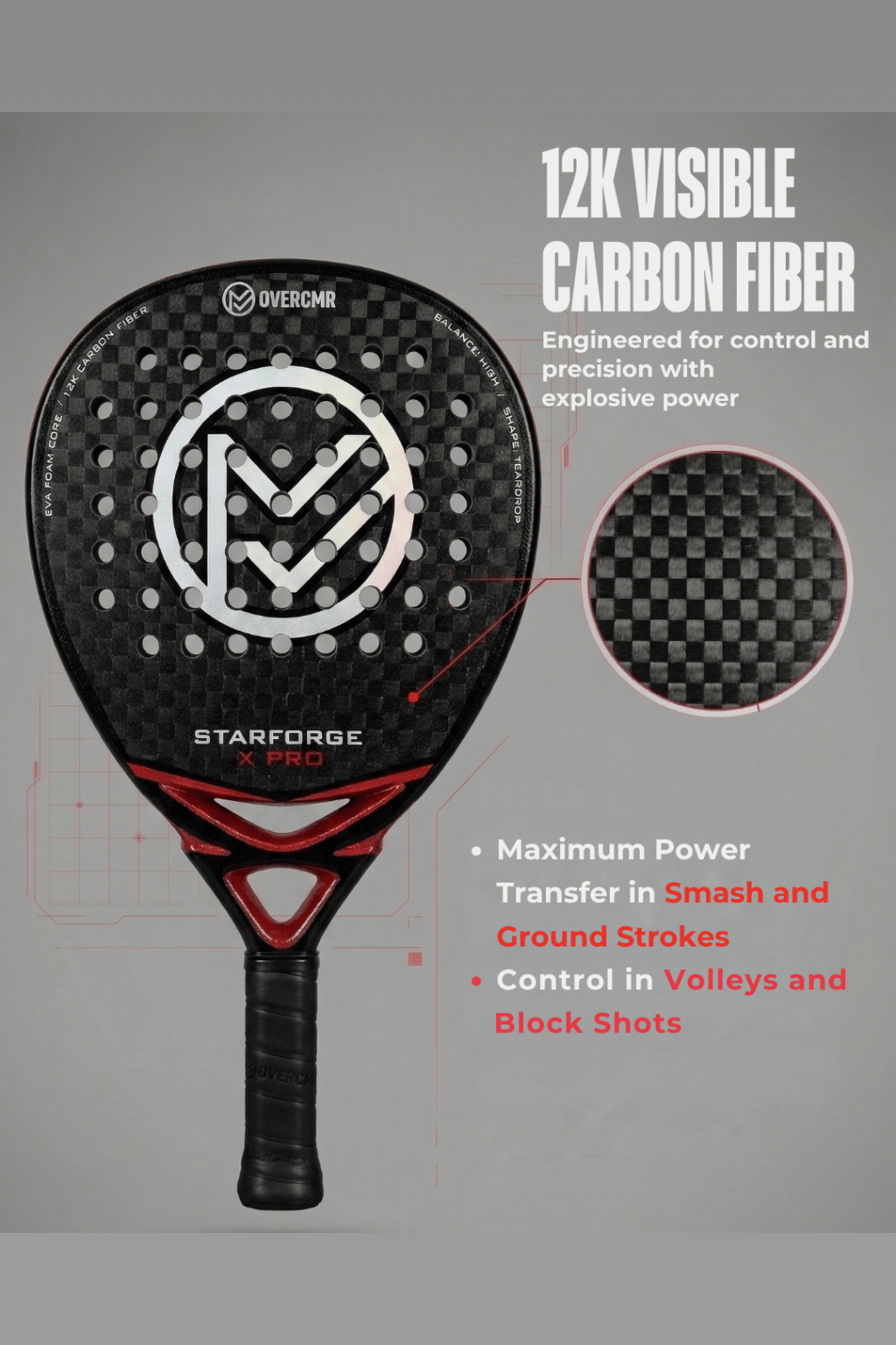 Overcmr Starforge X Pro Padel Racket - Image 3