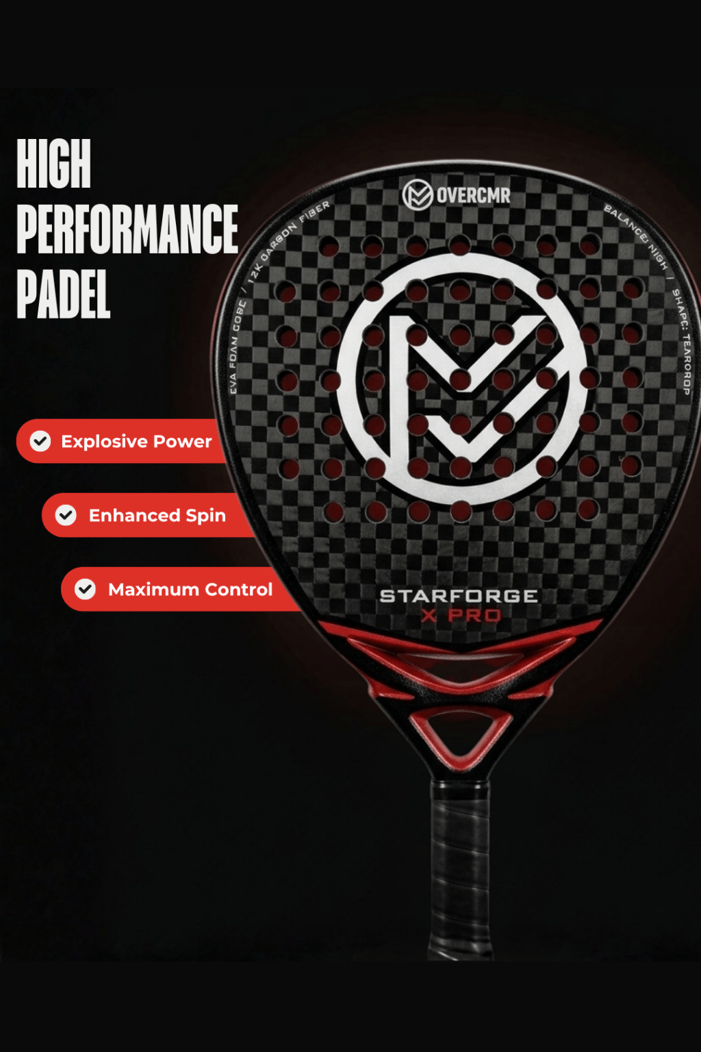 Overcmr Starforge X Pro Padel Racket - Image 4